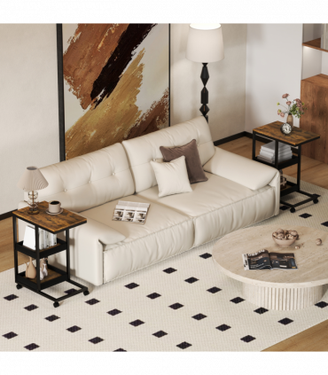 C-Shaped Sofa Side Table