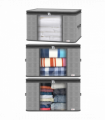 VINSANI 3pc DELUXE STORAGE BAGS LIGHT GREY 0000327