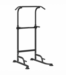 vidaXL Power Tower Dip Station Other Black 95 x 102 x (160-210) cm