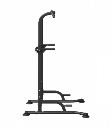 vidaXL Power Tower Dip Station Other Black 95 x 102 x (160-210) cm
