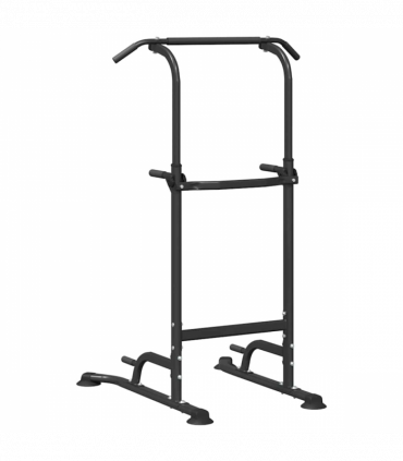 vidaXL Power Tower Dip Station Other Black 95 x 102 x (160-210) cm