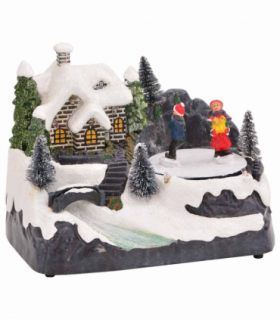 vidaXL Christmas Tabletop Decor Multicolour 16 x 11.5 x 13 cm Plastic