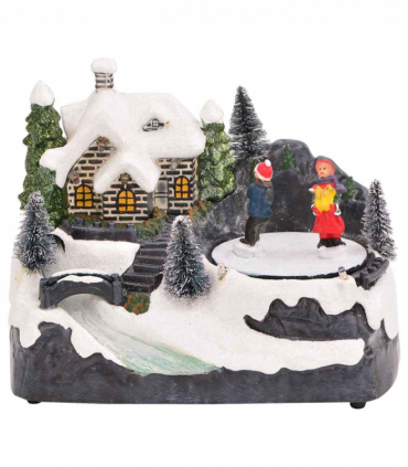 vidaXL Christmas Tabletop Decor Multicolour 16 x 11.5 x 13 cm Plastic