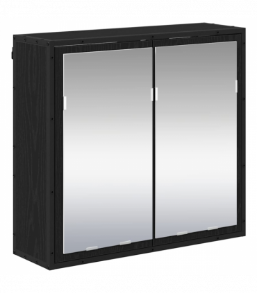 vidaXL Bathroom Furniture Set 2 pcs Black oak 80 x 33 x 60 cm