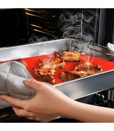 Pyramid Pan Silicone baking Tray Cooking Mat Non Stick Dishwasher Safe Oven | AS-06592 Pyra-48 5060138816572
