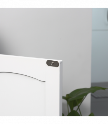 kleankin Pedestal Under Sink Cabinet, Bathroom Storage Vanity Unit, White