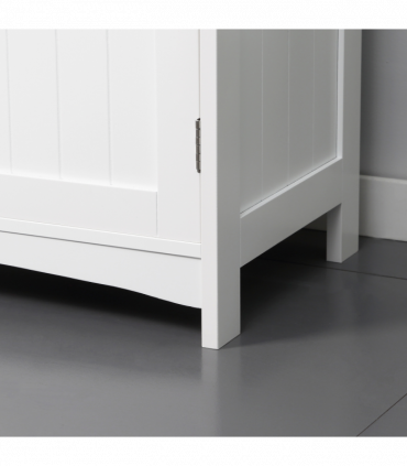 kleankin Pedestal Under Sink Cabinet, Bathroom Storage Vanity Unit, White