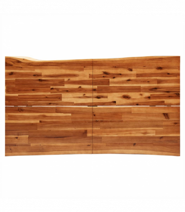vidaXL 3 Piece Dining Set with Live Edge Solid Wood Acacia