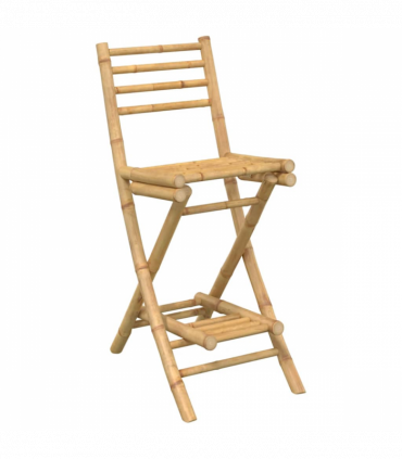 vidaXL 3 Piece Outdoor Bar Set Foldable Bamboo