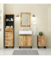 vidaXL 4 Piece Bathroom Furniture Set Solid Wood Mango