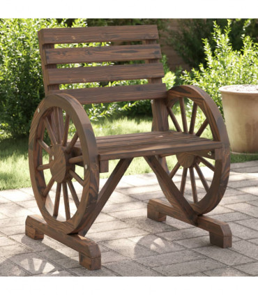 vidaXL Garden Chairs 2 pcs 58x58x78.5 cm Solid Wood Fir