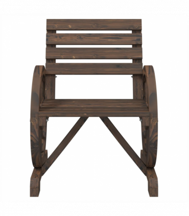 vidaXL Garden Chairs 2 pcs 58x58x78.5 cm Solid Wood Fir