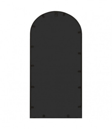 vidaXL Garden Mirror Black 70x30 cm Iron for Outdoor Use