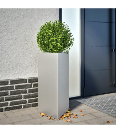 vidaXL Garden Planter Triangular 40x34.5x70 cm Galvanized Steel