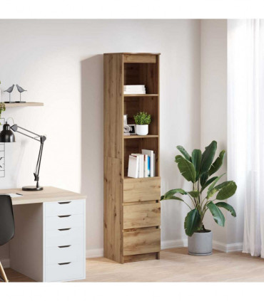 vidaXL Highboard Artisan Oak 37.5x35x180 cm Engineered Wood