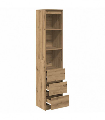 vidaXL Highboard Artisan Oak 37.5x35x180 cm Engineered Wood