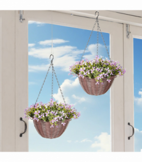 Artificial hanging basket