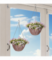 Artificial hanging basket