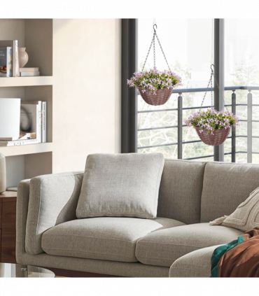 Artificial hanging basket