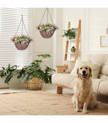 Artificial hanging basket