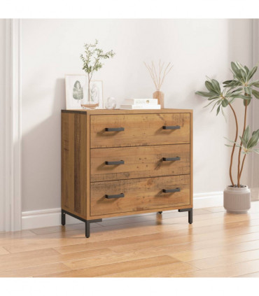 Chest of Drawers 75x35x70 cm Solid Recycled Pinewood