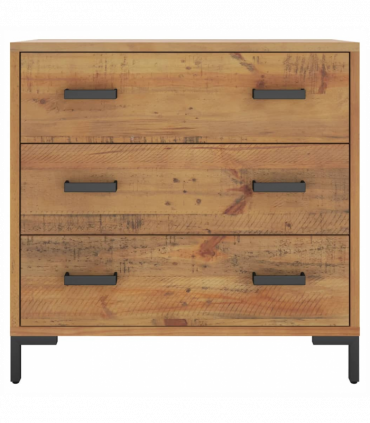 Chest of Drawers 75x35x70 cm Solid Recycled Pinewood