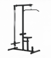 Exercise Pulldown Machine Power Tower with Adjustable Seat Cables HOMCOM