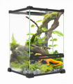 PawHut Glass Reptile Terrarium, 12L Vivarium for Lizards Frogs Snakes Turtles