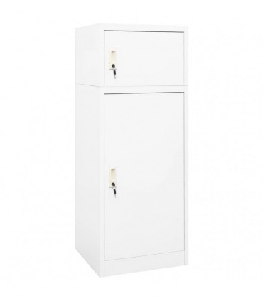 Saddle Cabinet White 53x53x140 cm Steel