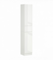 kleankin High Gloss Tall Bathroom Cabinet with Adjustable Shelves White
