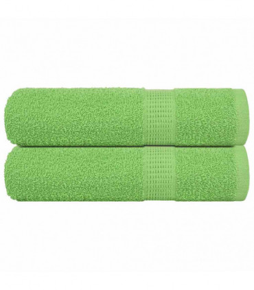 vidaXL Hand Towels 2 pcs Apple Green 50x100 cm 360 gsm 100% Cotton