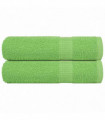 vidaXL Hand Towels 2 pcs Apple Green 50x100 cm 360 gsm 100% Cotton