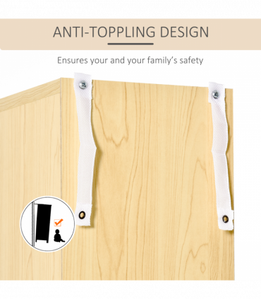 Multimedia Shelf 21L 75H cm Pine Wood Colour Solid MDF Particle Board 204 CDs