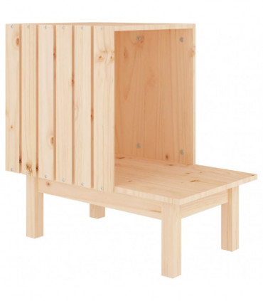 Cat House 60x36x60 cm Solid Wood Pine