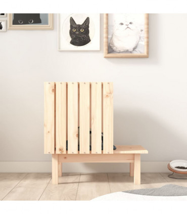 Cat House 60x36x60 cm Solid Wood Pine