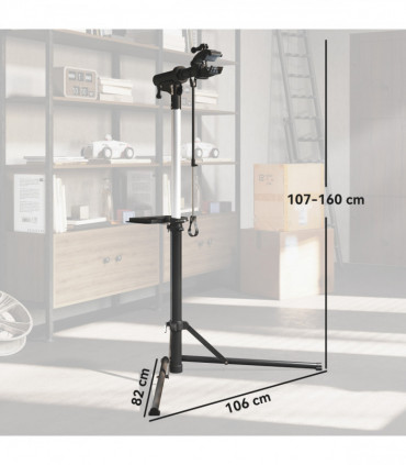 HOMCOM Bike Repair Stand, Max Load 40kg, Foldable, Height Adjustable