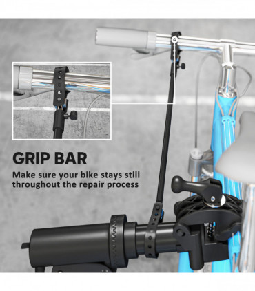 HOMCOM Bike Repair Stand, Max Load 40kg, Foldable, Height Adjustable