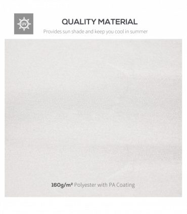 Outsunny Gazebo Canopy Replacement Cover 3 x 3(M) 2-Tier Roof Top for Garden