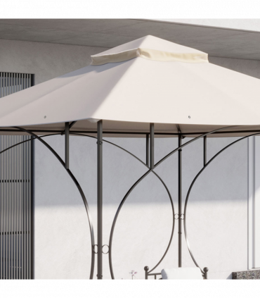 Outsunny Gazebo Canopy Replacement Cover 3 x 3(M) 2-Tier Roof Top for Garden