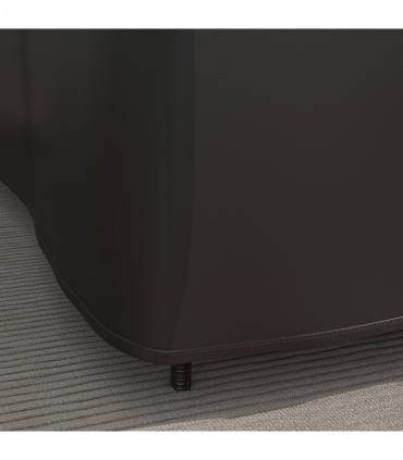 Outsunny L-Shaped Rattan Corner Sofa Cover Waterproof Oxford Fabric 250x250x79cm