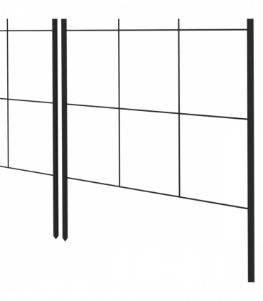 Outsunny Set of 2 Metal Trellis for Climbing Plants, Grid Design