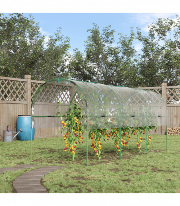 Outsunny Tomato Greenhouse with Top Tap, Pointed Bottom and Guy Ropes, Clear