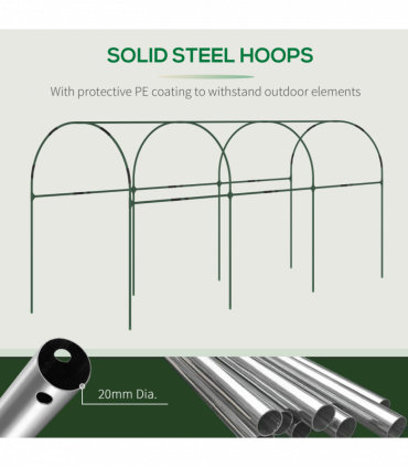 Outsunny Tomato Greenhouse with Top Tap, Pointed Bottom and Guy Ropes, Clear