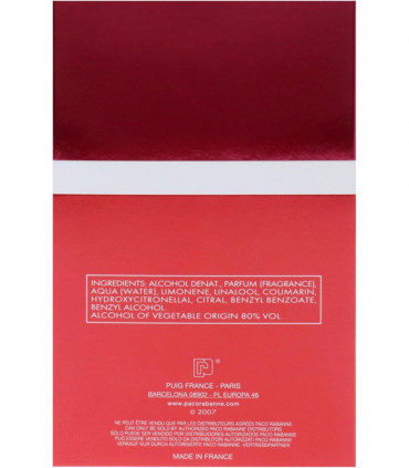 Paco Rabanne Ultrared Man Eau De Toilette Spray 100ml