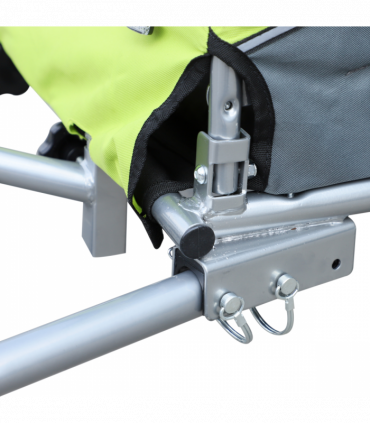 Pet Bicycle Trailer Water Resistant Carrier 3 Wheels Push Pull Brake Pawhut