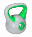 SPORTNOW 16kg Kettle Bell with Handle for Home Gym, Green and Grey