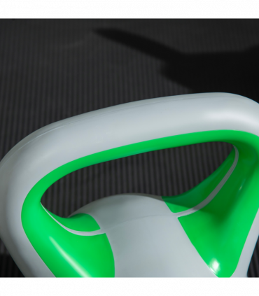 SPORTNOW 16kg Kettle Bell with Handle for Home Gym, Green and Grey