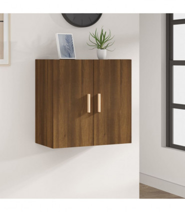 Wall Cabinet Brown Oak 60x30x60 cm Engineered Wood
