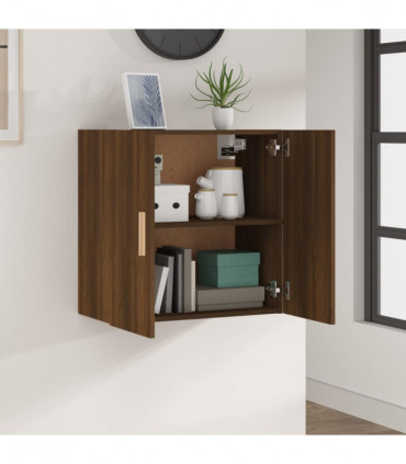 Wall Cabinet Brown Oak 60x30x60 cm Engineered Wood
