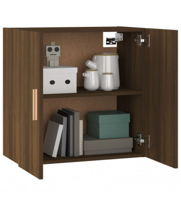 Wall Cabinet Brown Oak 60x30x60 cm Engineered Wood